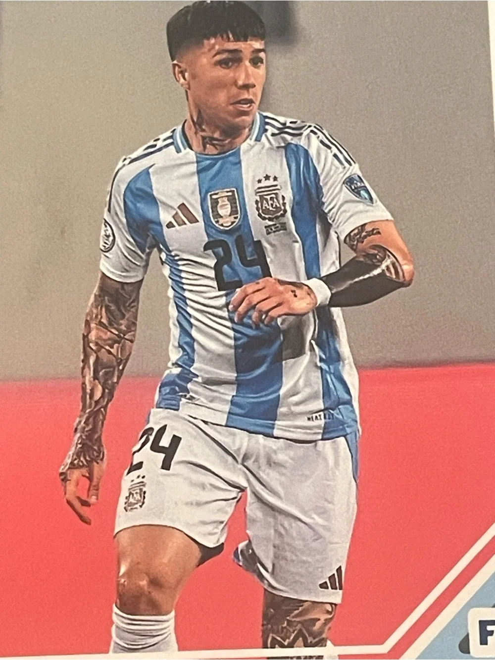 Enzo Fernández 2024/25 Panini Donruss FIFA Soccer #71 Argentina Base Card
